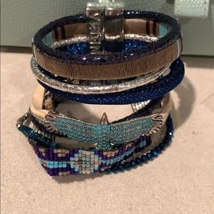 Hipanema stacked bracelet